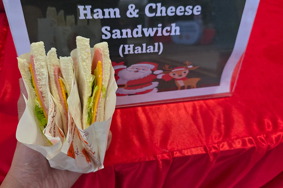 Ham and Cheese Sandwich Live Station